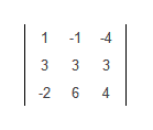 Определитель матрицы 3x3